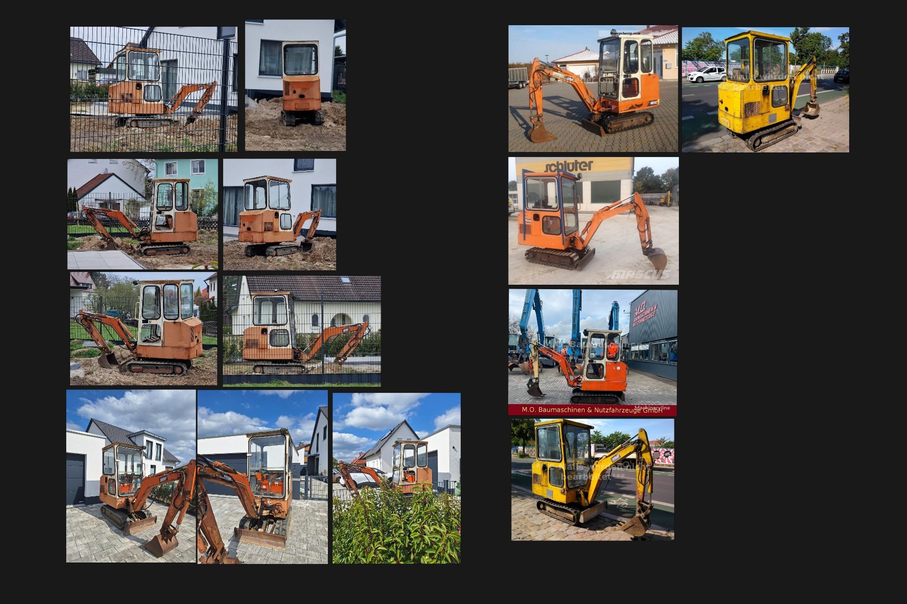 Excavator reference board