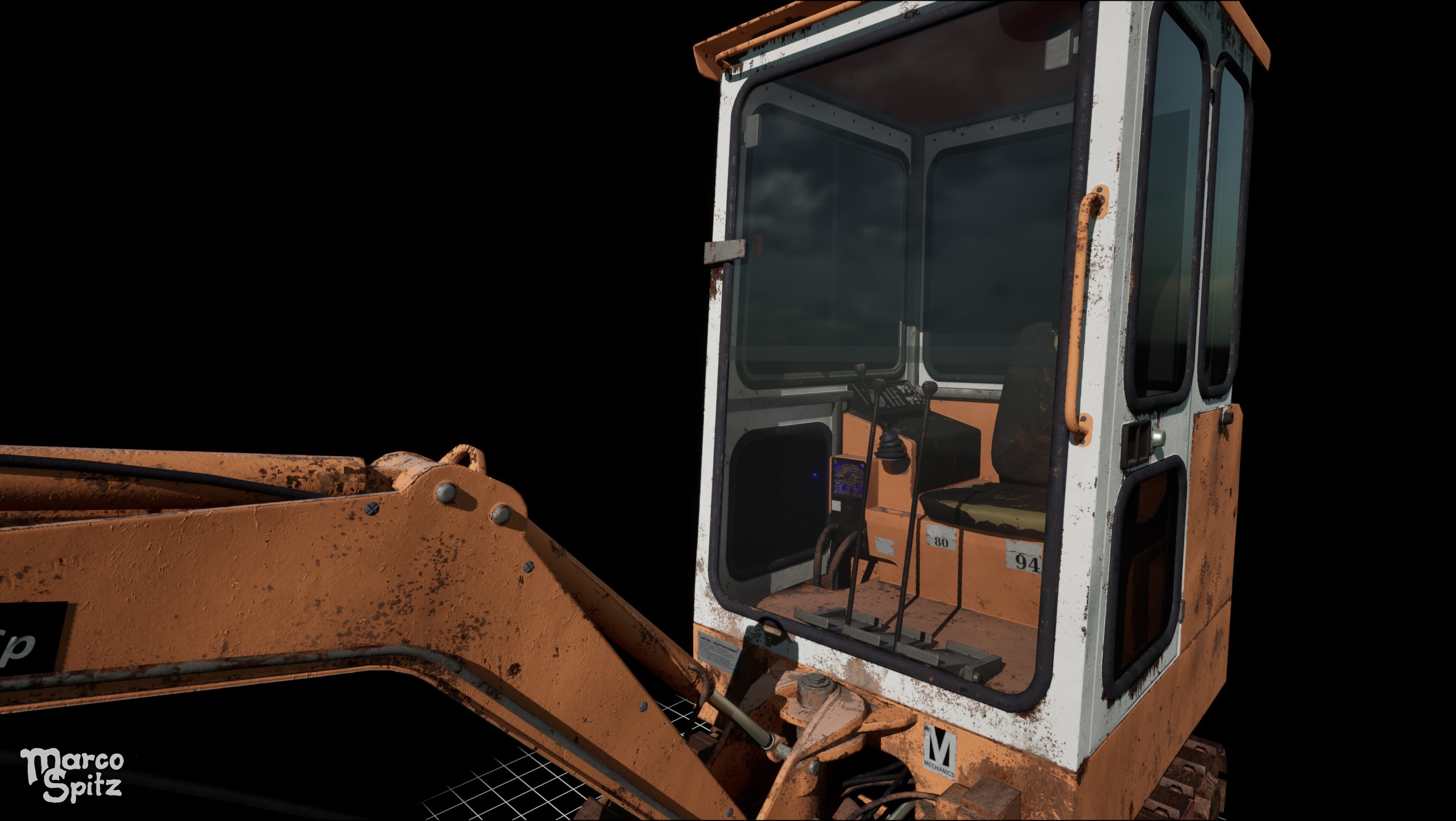Detail Render of excavator