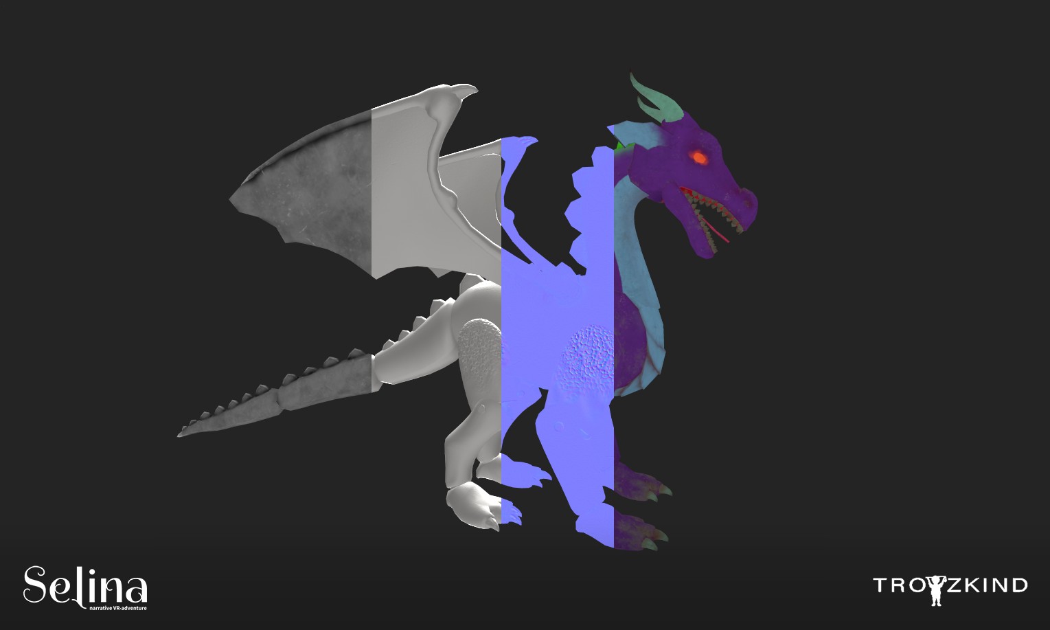Oversized Toy Dragon PBR Workflow